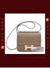 HERMES CONSTANCE MINI (Pre-Owned) - Etoupe, Epsom leather, Ghw